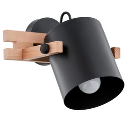 Kinkiet ALFA FORTIS DREWNIANY 1xE27 24cm | 28630