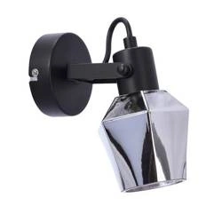 Kinkiet RANDI, 91-13347, czarny/dymiony, 1x15W E14