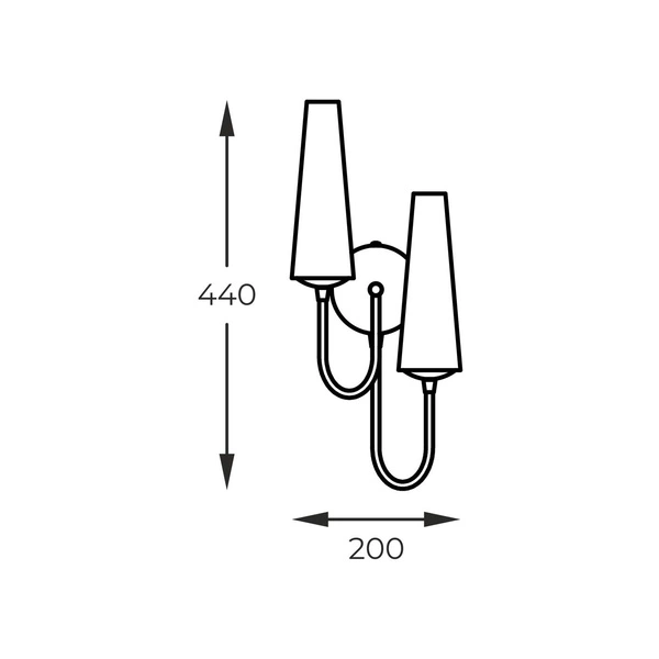 1125 KINKIET MAGNUM 2 ZŁOTY/GOLD