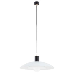 Lampa wisząca ALFA CHERI CZARNO-BIAŁA 1xE27 47cm | 60885