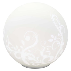 Lampa stojąca Brilliant Bona 1x60W E27 Biały Szkło