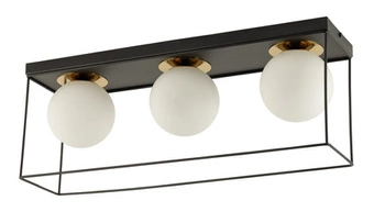 Lampa Sigma AROMA 3 Plafon czarny/złoty 40712