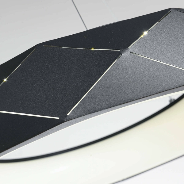 Lampa wisząca REUS LED czarna 60cm