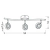 Lampa sufitowa VINOLA LISTWA 3x5W LED chrom barwa ciepła 3000K 93-65957