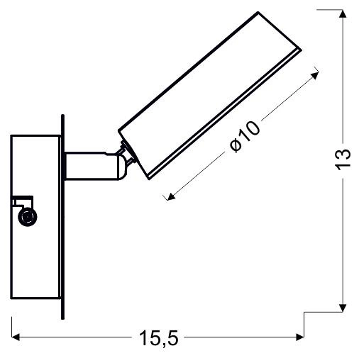 Kinkiet ISLA 1x4W LED chrom, barwa ciepła 3000K 91-61706