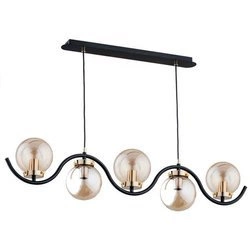 Lampa wisząca ALFA KORDA ZŁOTA 5xE14 97cm | 62155