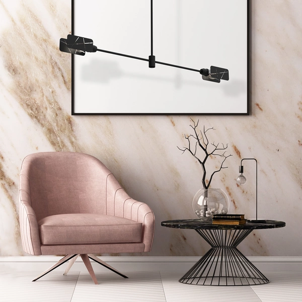 Lampa sufitowa ASTRA, MLP8678, czarna, 2x60W E27