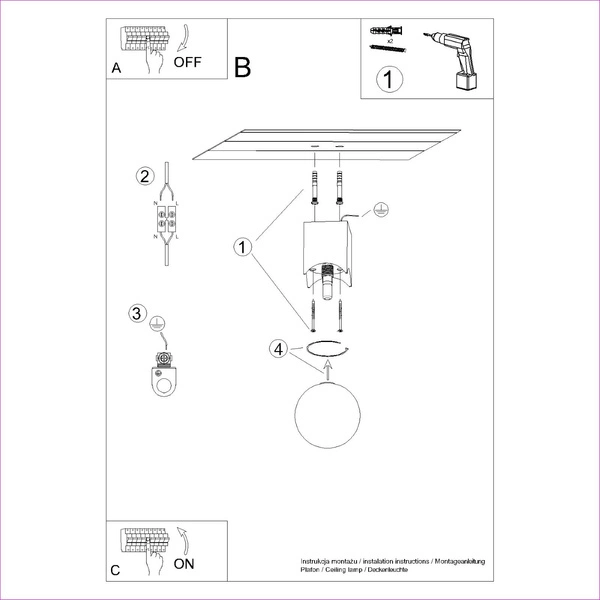 Plafon SOLIS naturalne drewno