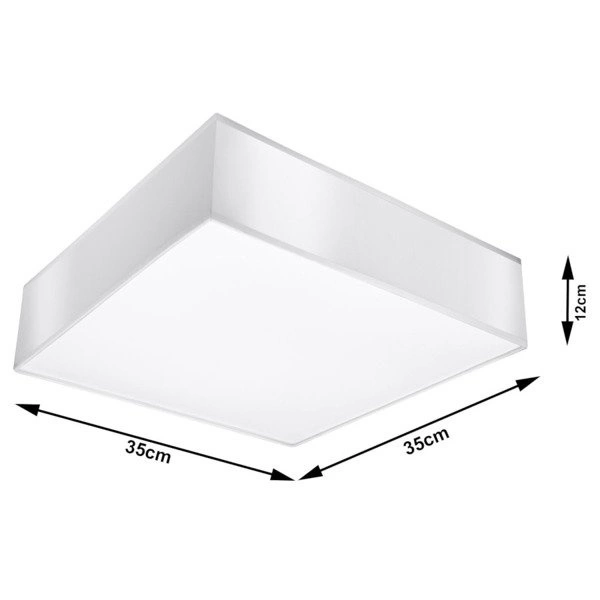 Plafon Sollux HORUS 35 Lampa sufitowa PVC, Stal, Biały 2 x 15W LED, SL.0138