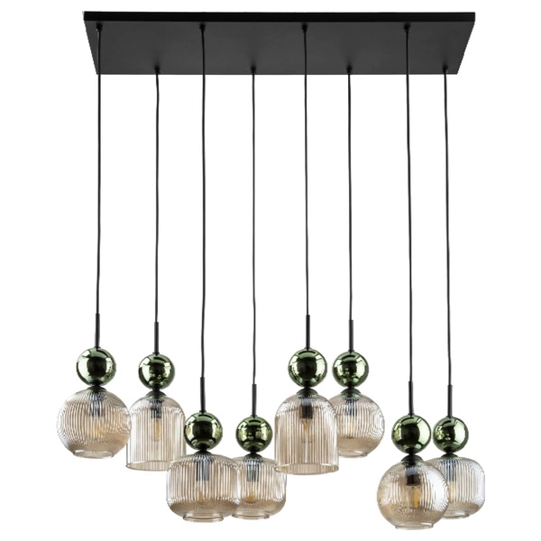 SOPHIA GREEN COGNAC LAMPA WISZĄCA 8XE14