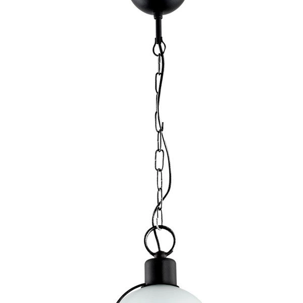 Lampa sufitowa FLORO I czarny biały śr. 19cm