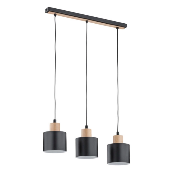 Lampa wisząca ALFA IVO CZARNA 3xE27 13cm | 62092