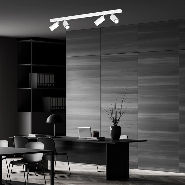 Lampa sufitowa HUDSON, MLP8804, biała, 4x8W GU10