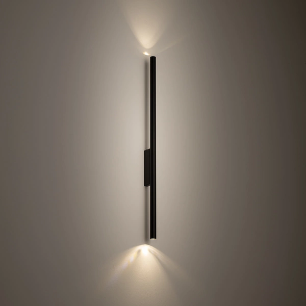 Kinkiet LASER WALL 2xG9 wys.78cm szer.2.5cm | Czarny 11812