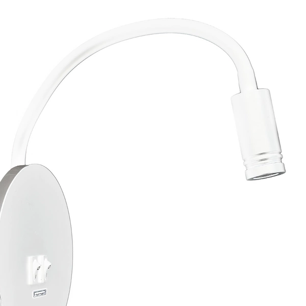 Lampka nocna BASE 8W+2W WHITE ML6353