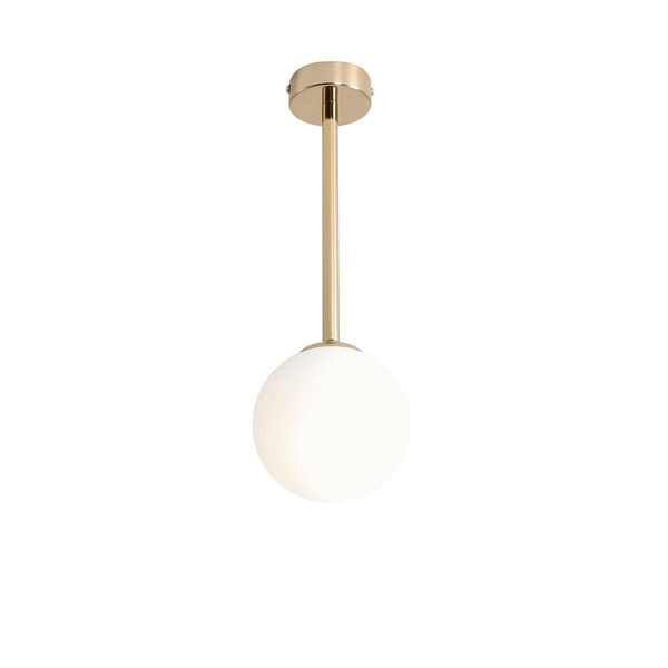 Aldex Lampa sufitowa PINNE SHORT GOLD 1080PL_G30_S, złoty/biały, 1x40W E14