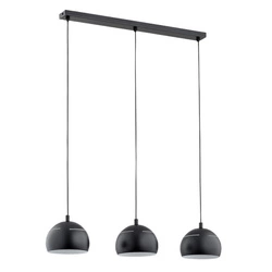 Lampa wisząca ALFA PLUS CZARNA 3xE14 60cm | 62292