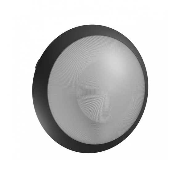 Okrągły plafon E27 z czujnikiem ruchu Nymphea OMNI czarna 230V IP65 IK08 czujnik