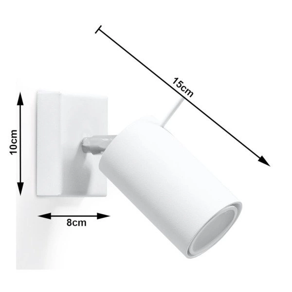 Kinkiet RING Stal kolor Biały max. 12 W LED, SL.0087