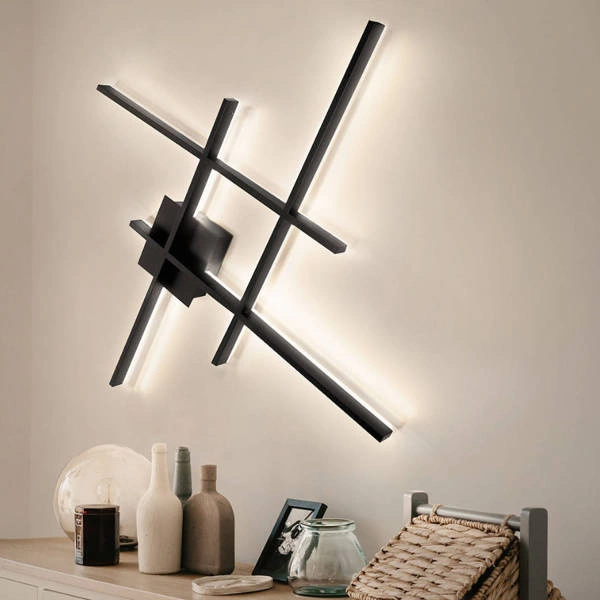 Kinkiet LED DL-J02 56W zmienna barwa PILOT | czarny