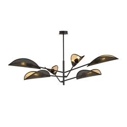 Lampa sufitowa Emibig VENE 6 Czarny/GOLD 1158/6