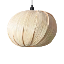 Lampa Wisząca Boho Bambusowa Zewnętrzna Abruzzo Margherita 40cm E27