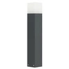 Słupek oświetleniowy zewnętrzny E27 wys. 58cm CUBE CB-580 DG | ciemny popiel