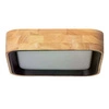 Plafon LED Abruzzo Mazza 16W Kwadratowy Naturalne Drewno 3 Barwy Świecenia CCT 37cm