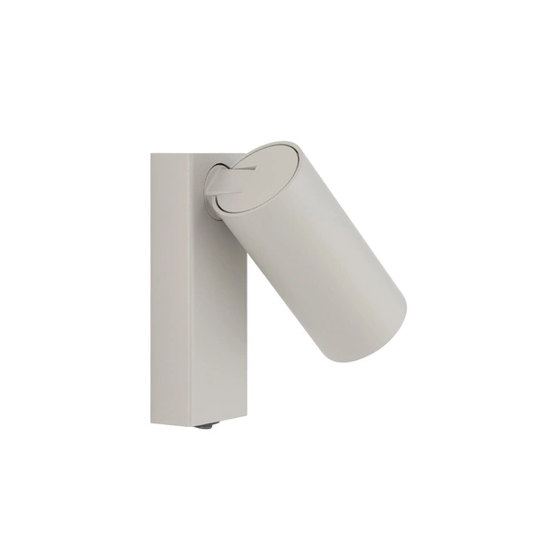 Kinkiet FOURTY miniGU10 wys.17cm szer.10cm włącznik | Silk gray 11765