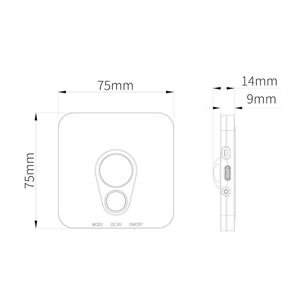 Lampka Podszafkowo-Schodowa Stanley Biały 3CCT 7,5*7,5cm