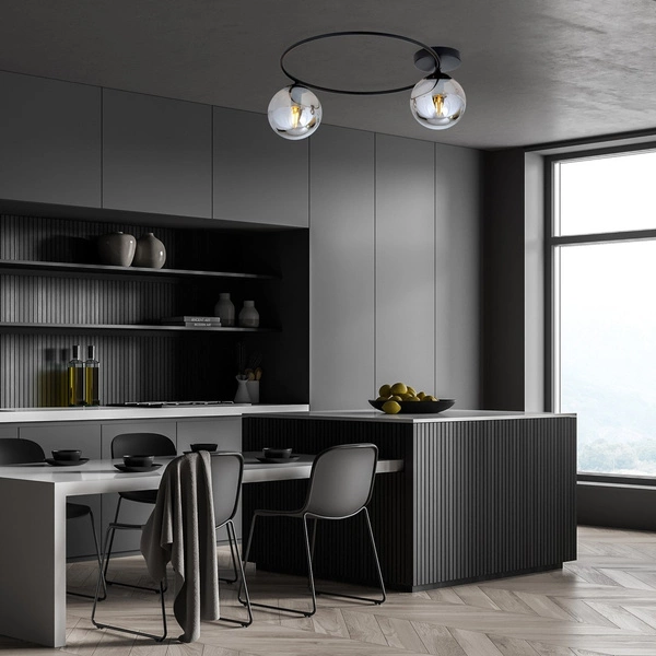 Lampa sufitowa Emibig SOPRA 2 BL GRAFIT 1256/2