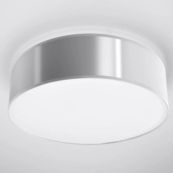 Plafon Arena 35 dwu punktowy stal szary PVC 15W LED, SL.0122