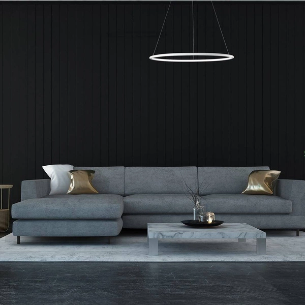 Lampa wisząca okrąg pierścień 40cm ORION WHITE LED barwa ciepła 3000K