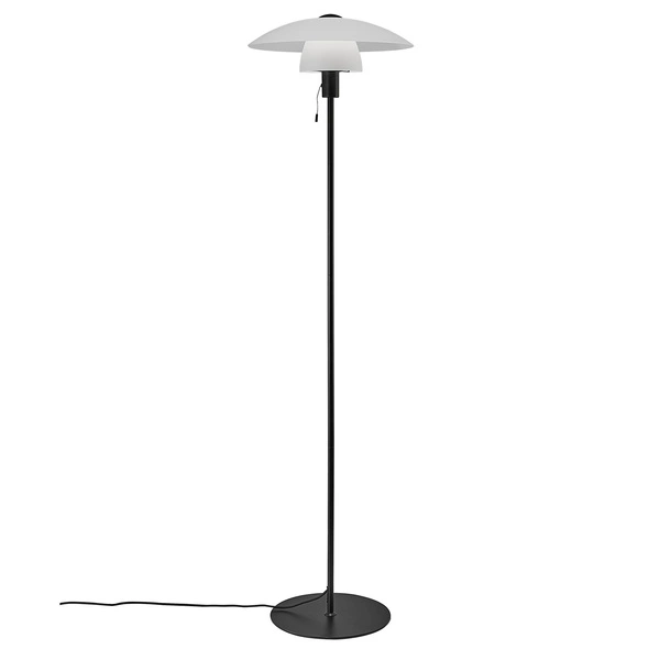 Lampa stojąca VERONA E27 25W Szkło | Czarny