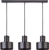 Lampa wisząca listwa RIF czarna 3pkt 67cm