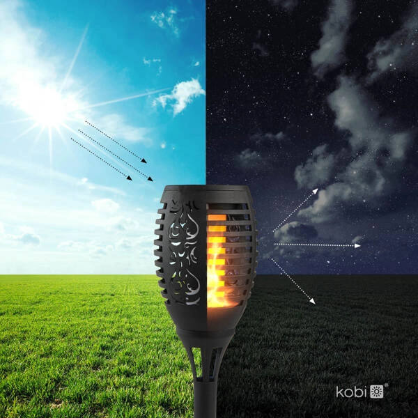 Solarna pochodnia ogrodowa LED SPARKLE 0,12W wbijana imitacja płomienia