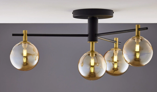 Nowoczesna Lampa sufitowa FIGARO wys. 34cm 4xG9 14W IP20 | Złoty