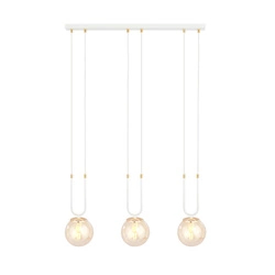 Lampa wisząca Emibig GLAM 3 Biały/MIODOWY 1117/3