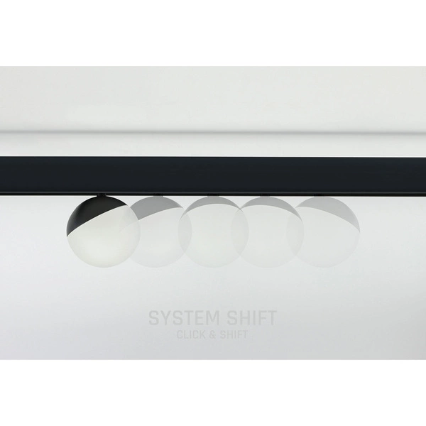 Oprawa szynoprzewodu kula SHIFT GLOBE 10cm 5W biała ciepła | czarny