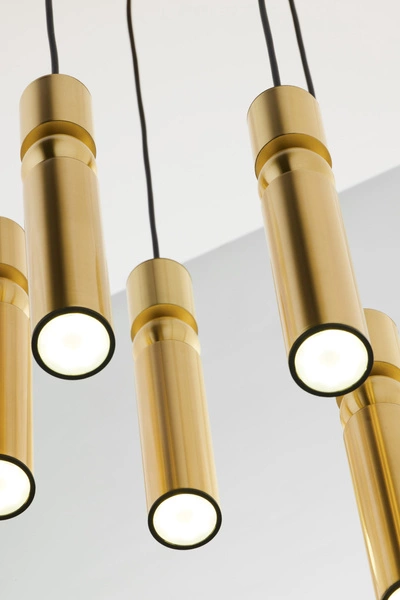 Nowoczesna Lampa wisząca ALAS wys. 35-136cm 5xG10 14W IP20 | Złoty