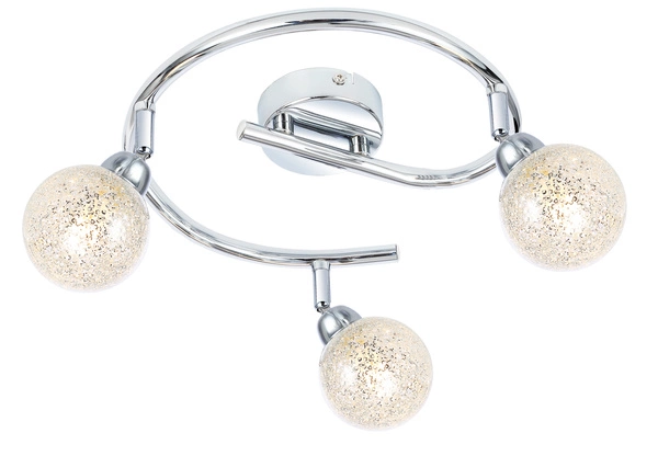 Nowoczesna lampa sufitowa KALEIDOSCOPE spirala 98-61577 chrom 3xG9 LED, 3000K