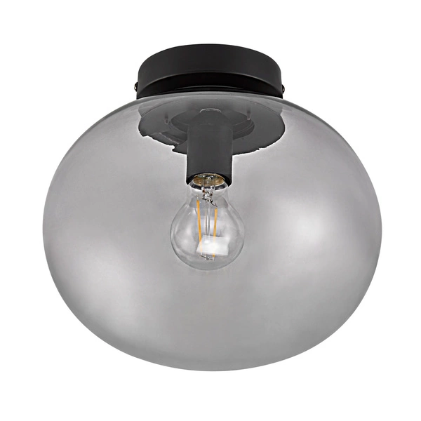 Lampa sufitowa ALTON E27 25W Szkło | Czarny