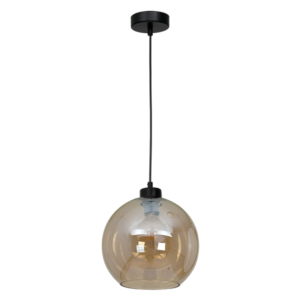 Nowoczesna lampa wisząca pojedyncza SOFIA AMBER 1xE27