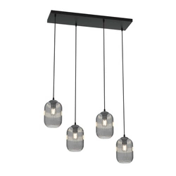 Lampa wisząca Emibig VERDI 4 BL GRAFIT 1434/4