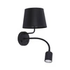 Nowoczesny kinkiet MAJA BLACK 2537 1xE27 + GU10 2537