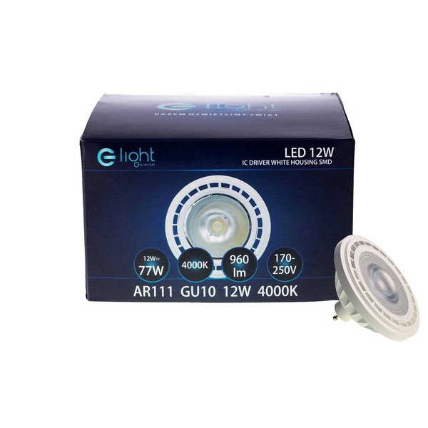 Żarówka LED MR111 GU10 12W biała 4000K neutralna