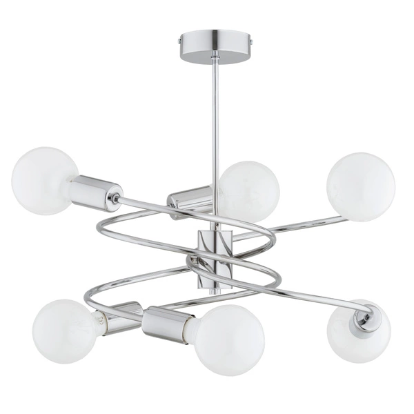 Lampa sufitowa ALFA DISCO CHROM 6xE27 46cm | 63234
