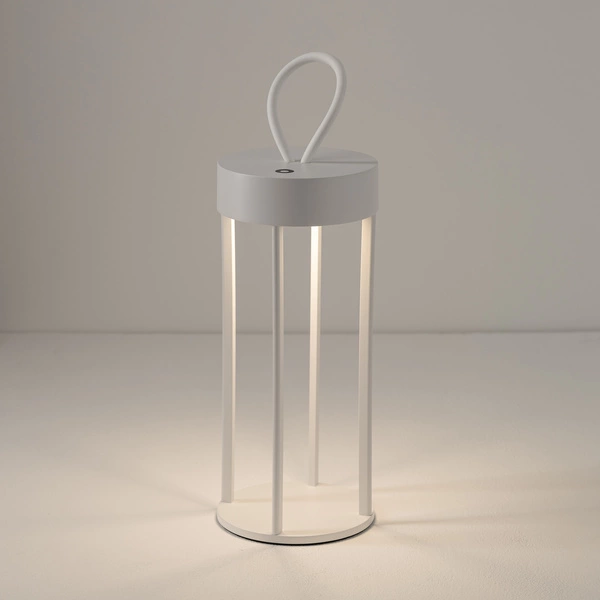 Lampa przenośna NALA LED 4W 2700K 170lm wys.30cm szer.12cm IP54 ściemniacz włącznik | Biały 11537