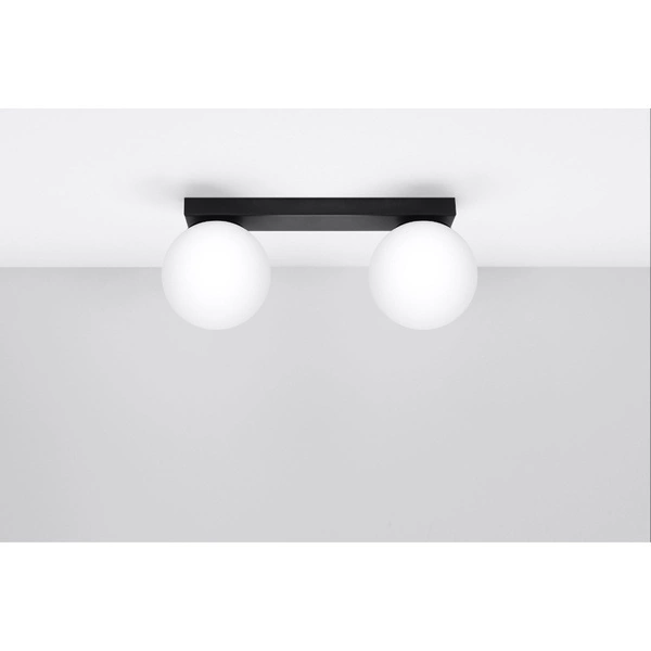 Plafon YOLI 2, czarny z białymi kloszami, 2x40W G9, SL.1152