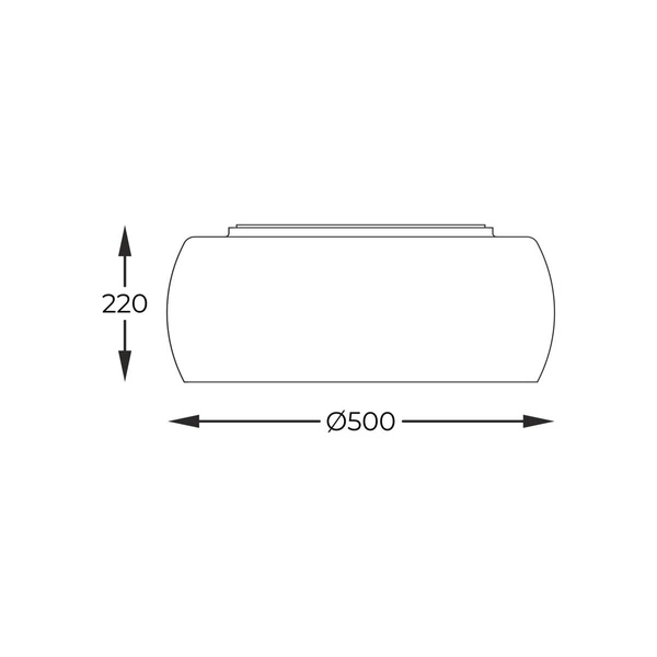 Plafon sufitowy kryształki Zuma Line CRYSTAL 50cm